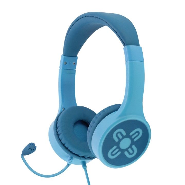 HEADPHONES MOKI CHATZONE W/BOOM MIC BLUE/BLUE