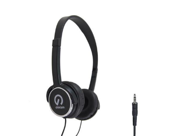 HEADPHONES SHINTARO KIDS STEREO VOLUME LIMITED BLACK