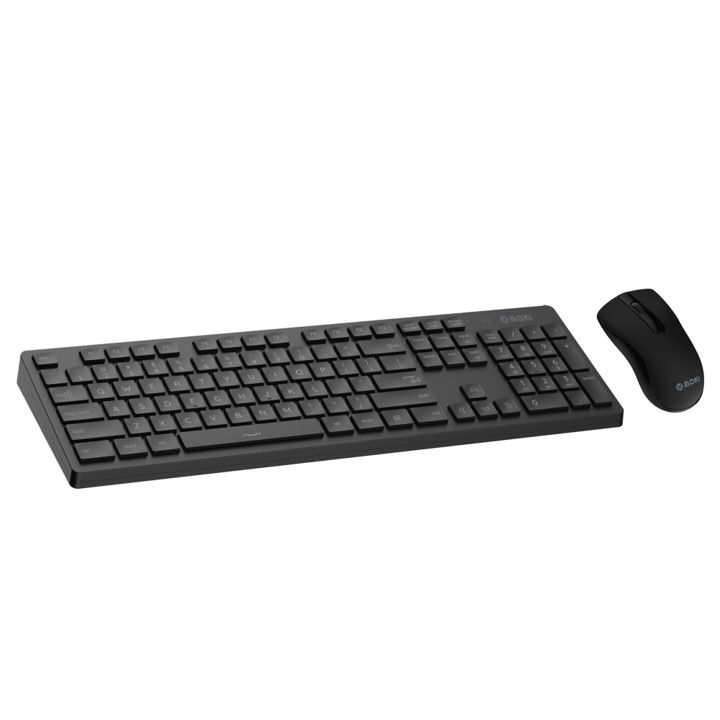 MOKI KEYBOARD & MOUSE COMBO - WIRELESS + NANO RECEIVER MOKI BLACK