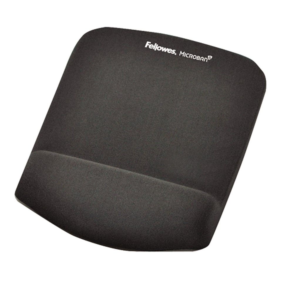 MOUSE PAD/WRIST REST FELLOWES PLUSHTOUCH GRAPHITE