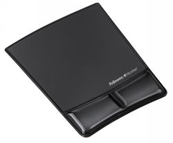 MOUSE PAD & WRIST REST FELLOWES GEL CLEAR BLACK