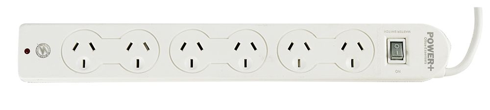 POWERBOARD 6 OUTLET WITH OVERLOAD PROTECTION/MASTER SWITCH
