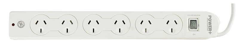 POWERBOARD 6 OUTLET WITH OVERLOAD PROTECTION/MASTER SWITCH