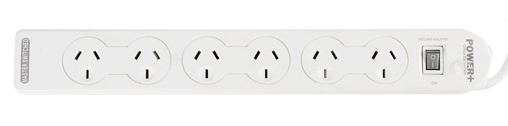 POWERBOARD 6 OUTLET WITH MASTER SWITCH