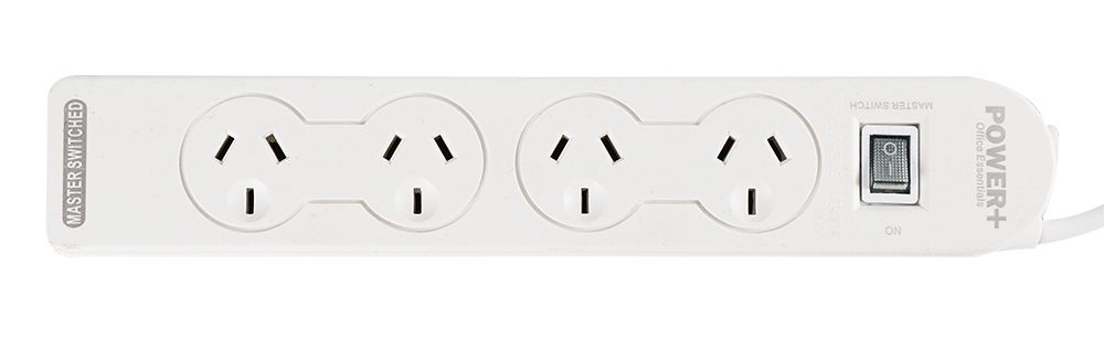 POWERBOARD 4 OUTLET WITH MASTER SWITCH