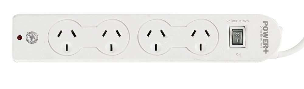 POWERBOARD 4 OUTLET WITH OVERLOAD PROTECTION/MASTER SWITCH
