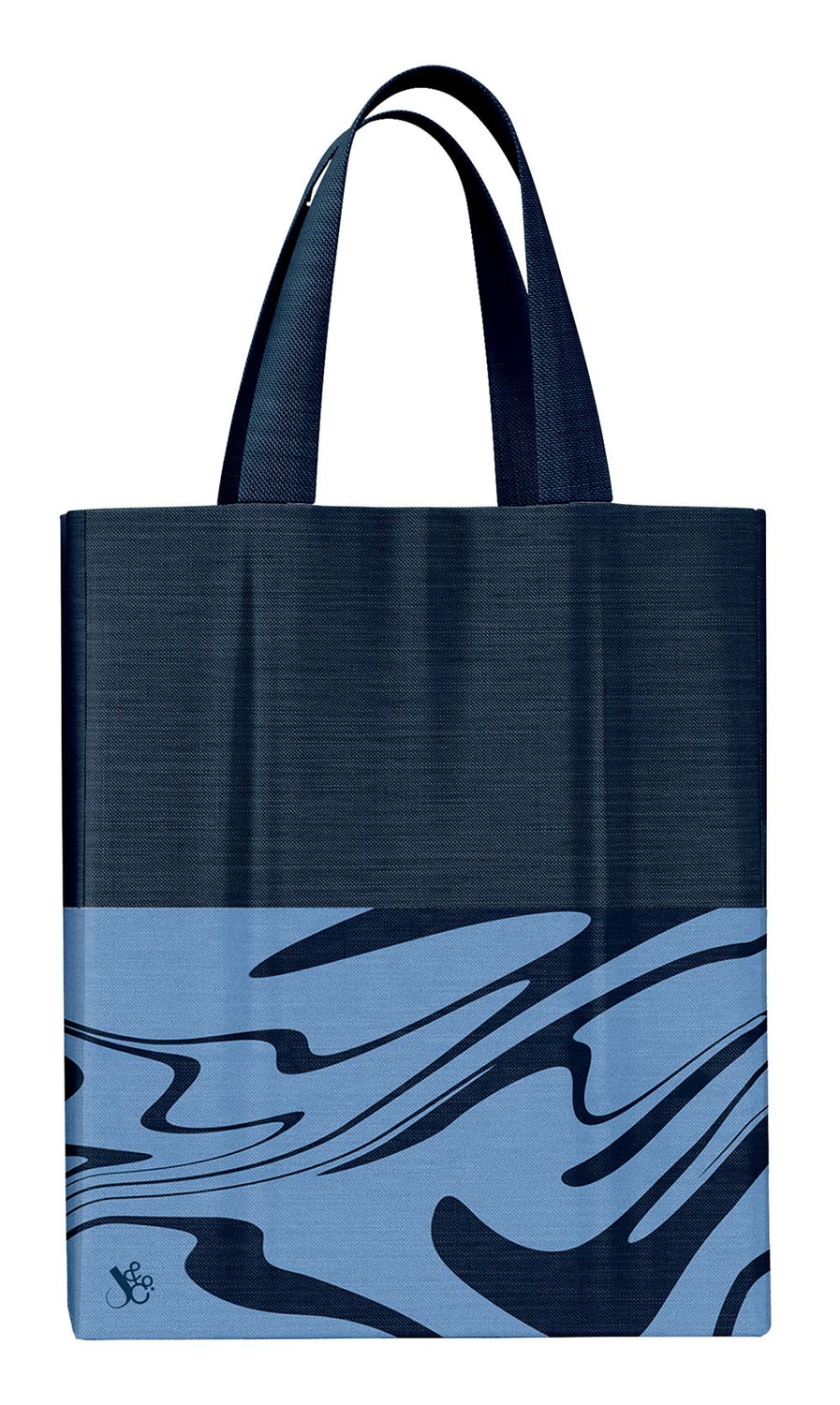 TOTE BAG JUMBLE & CO FIT A4 BITS & BOBS COTTON POLYESTER MIX BLUE