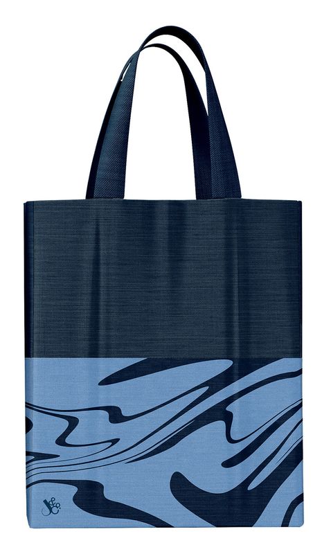 TOTE BAG JUMBLE & CO FIT A4 BITS & BOBS COTTON POLYESTER MIX BLUE