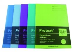 PROJECT BOOK PROTEXT 330X24 PP PLAIN/18MM DOTTED THIRDS 64PG