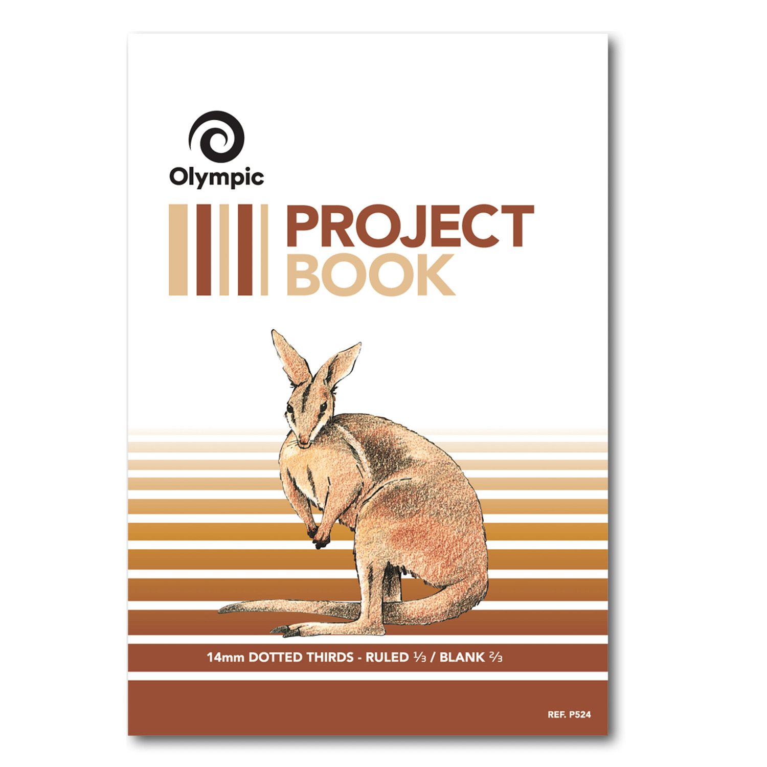 PROJECT BOOK OLYMPIC 335X240MM 14MM 524 DOTTED THIRDS 24PG