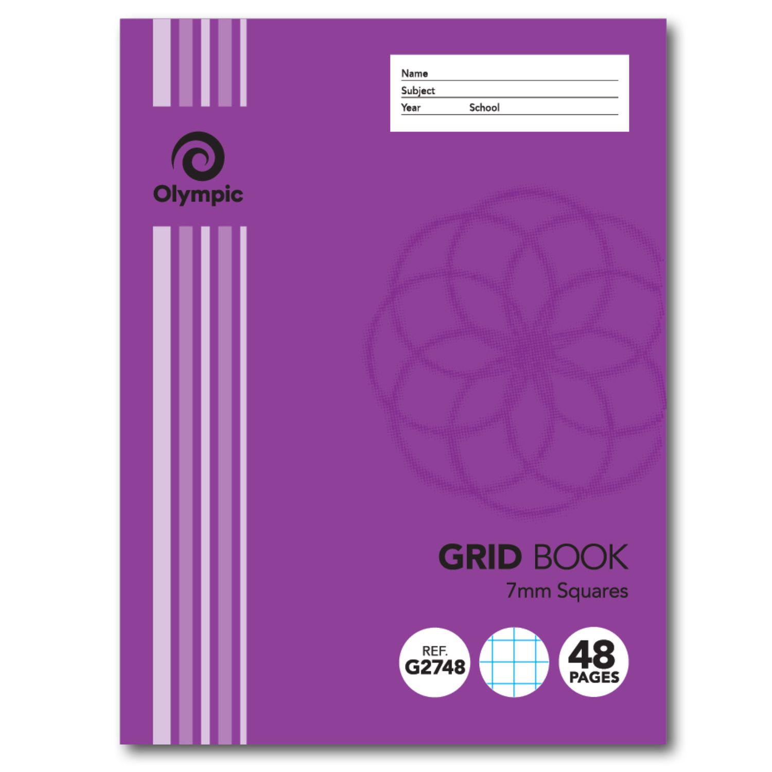SP - GRID BOOK OLYMPIC 225X175MM 7MM GRID 48PG