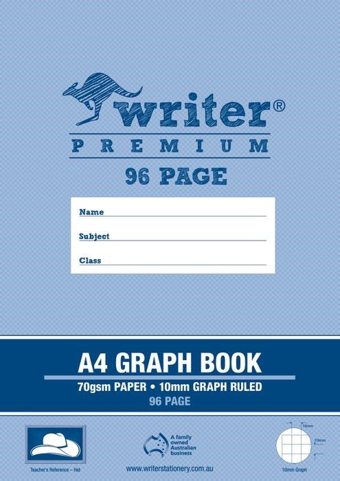 GRAPH BOOK WRITER PREMIUM A4 96PG 10MM HAT