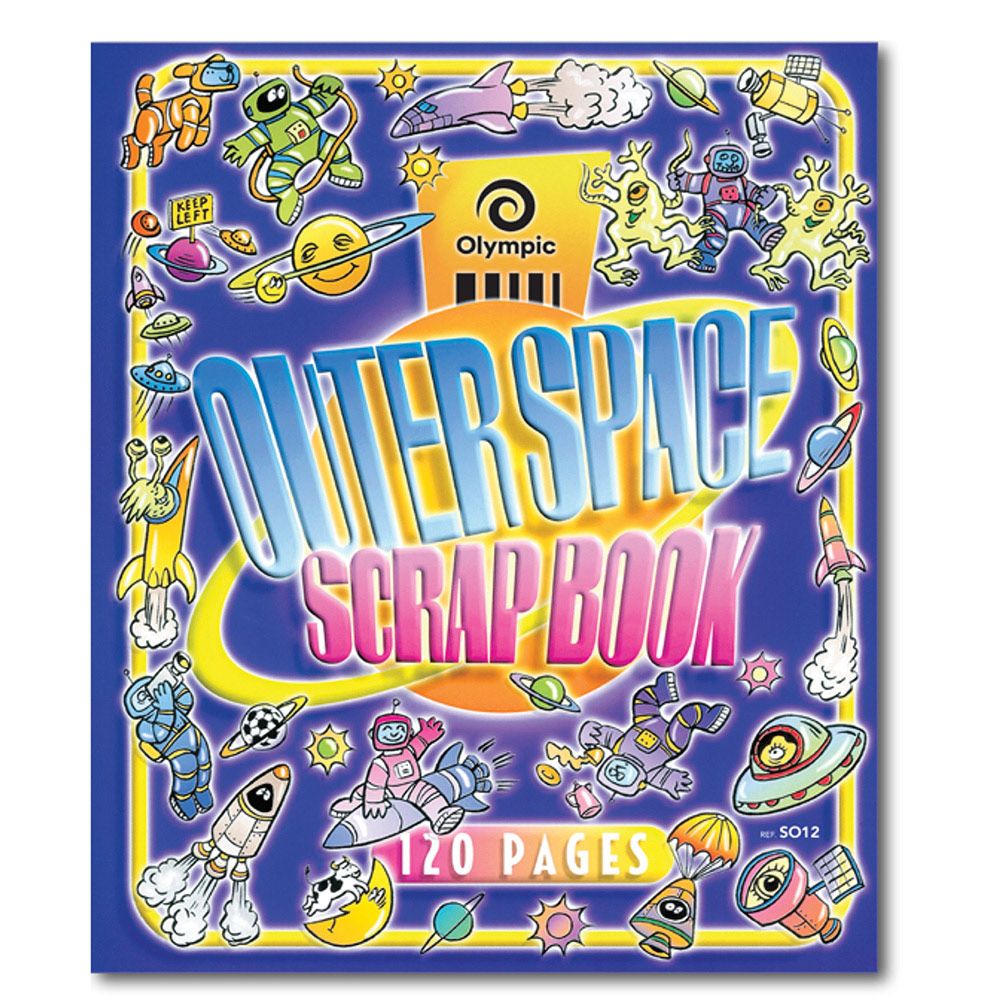 SCRAPBOOK OLYMPIC OUTERSPACE 335X280MM 120PG