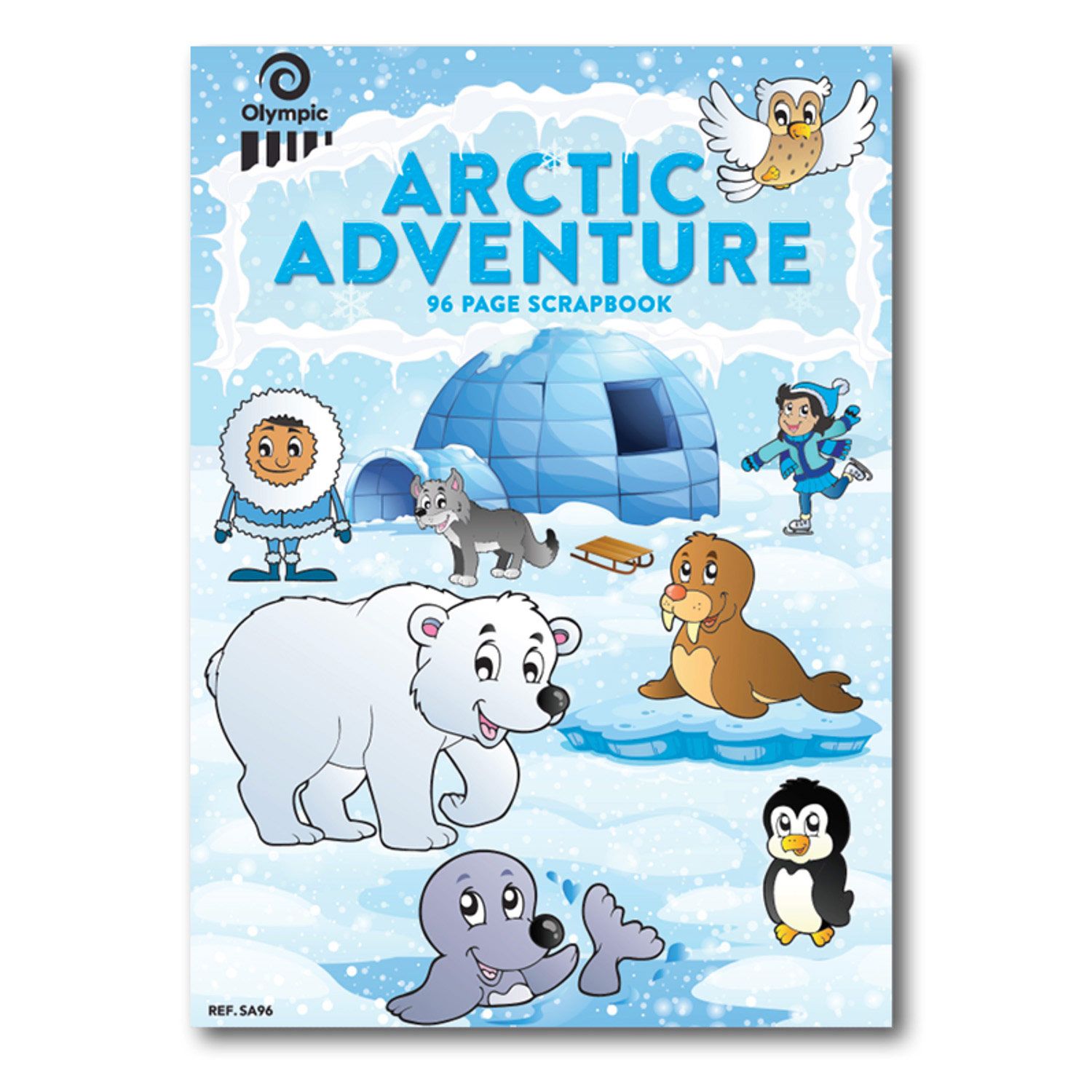 SCRAPBOOK OLYMPIC ARCTIC ADVENTURE 80GSM 335X240MM 96PG