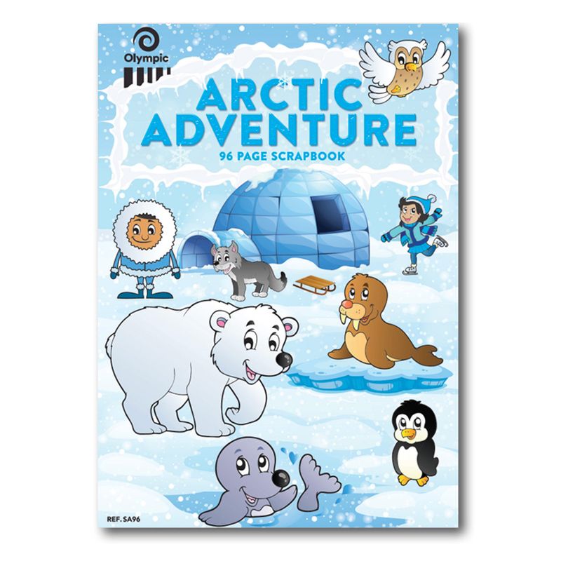 SCRAPBOOK OLYMPIC ARCTIC ADVENTURE 80GSM 335X240MM 96PG