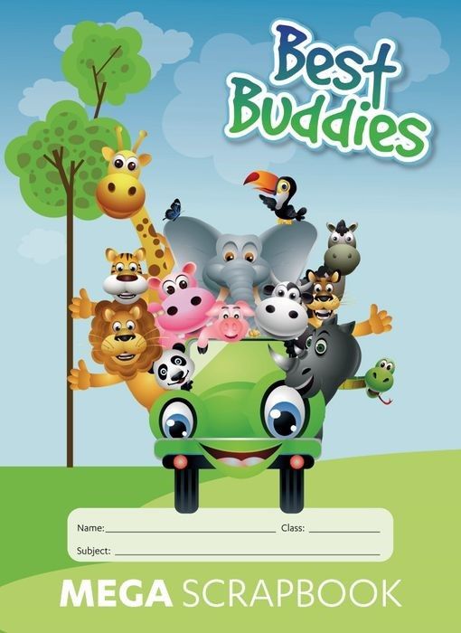 SCRAPBOOK WRITER 330X240MM 100GSM BEST BUDDIES MEGA 64PG