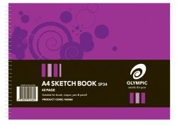 SKETCH BOOK OLYMPIC A4 SP34 SPIRAL 40PG