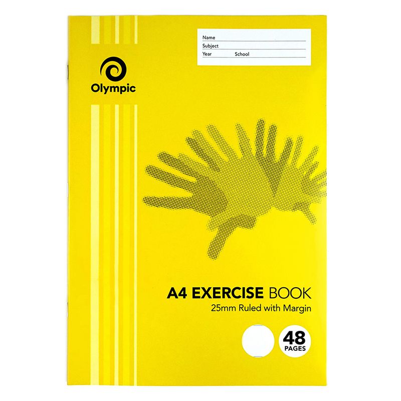 EXERCISE BOOK OLYMPIC A4 25MM RULED E254 48PG