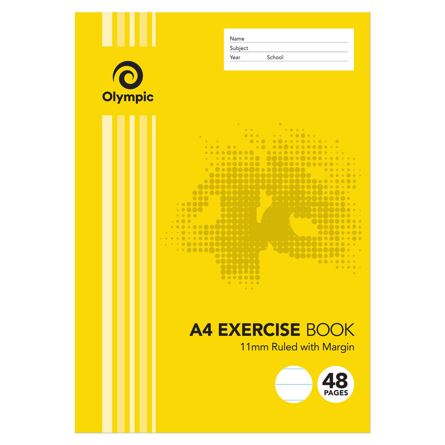SP - EXERCISE BOOK OLYMPIC 48pg A4 STRIPE 11mm