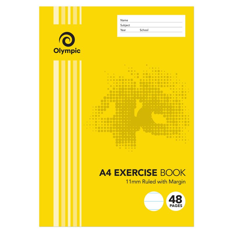 SP - EXERCISE BOOK OLYMPIC 48pg A4 STRIPE 11mm