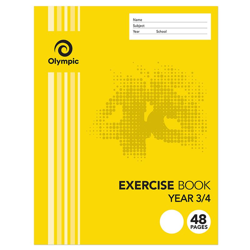 EXERCISE BOOK OLYMPIC YEAR 3/4 48PG
