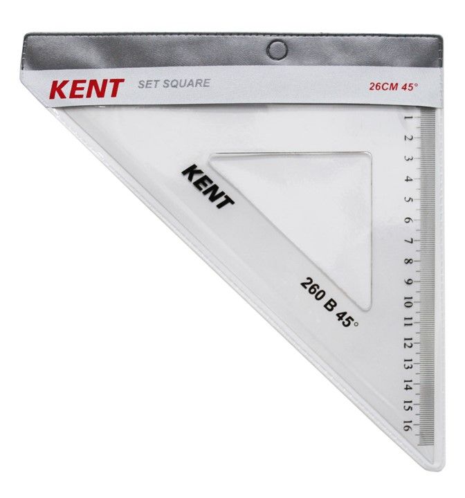SET SQUARE KENT 260MM 45 DEGREES