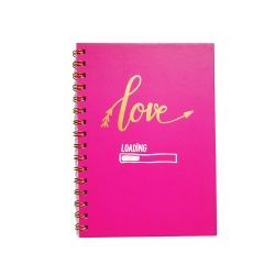 NOTEBOOK PROFILE A5 HARDCOVER SPIRAL LOVE DOWNLOADING 160PG
