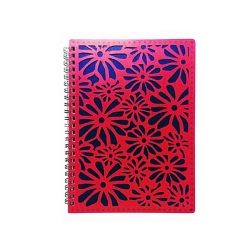NOTEBOOK PROFILE A5 PP HEAT SEAL FLOWERS 160PG