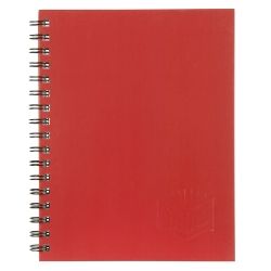 NOTEBOOK SPIRAX 512 A4 H/C TWIN WIRE RED 200PG