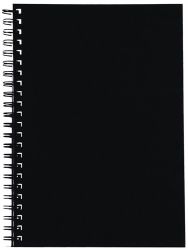 NOTEBOOK SPIRAX 511 A5 H/C BLACK