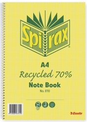 NOTEBOOK SPIRAX RECYCLED A4 810 120PG