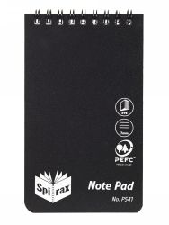 NOTEBOOK SPIRAX P541 PP T/O 96PG BLACK