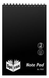NOTEBOOK SPIRAX P563 PP T/O 100PG BLACK