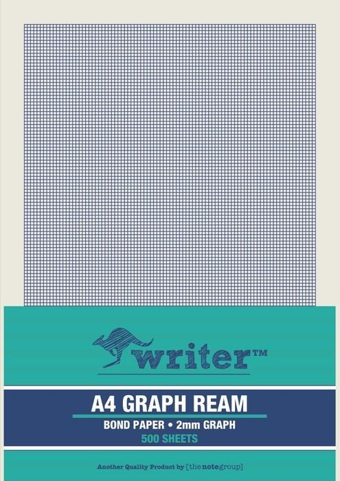 GRAPH PAPER WRITER A4 2MM PORTRAIT PK500