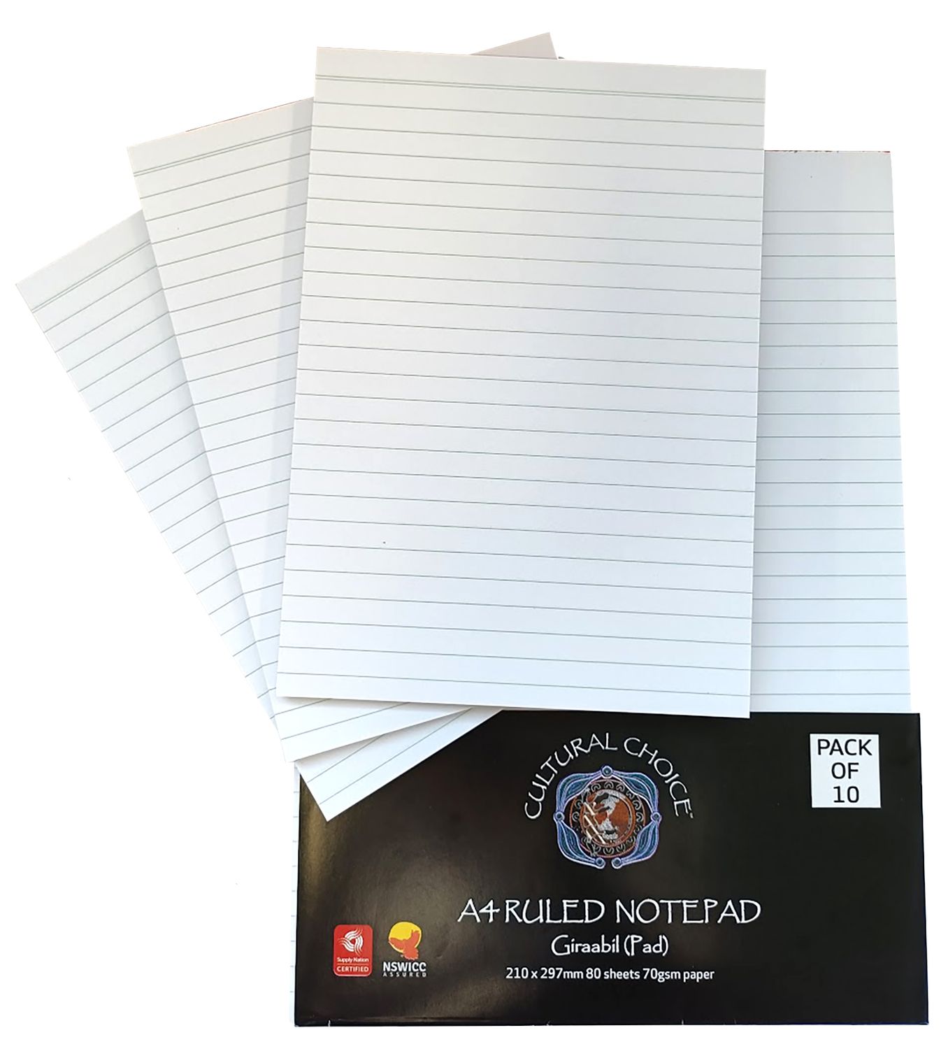 OFFICE PAD CULTURAL CHOICE A4 DOUBLE SIDE PRINT 80SHEET