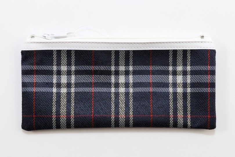 PENCIL CASE GNS 20X9CM TARTAN ASSORTED