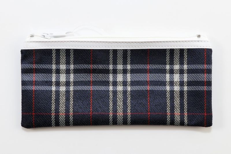 PENCIL CASE GNS 20X9CM TARTAN ASSORTED