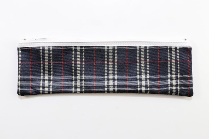 PENCIL CASE GNS 33X10CM TARTAN ASSORTED
