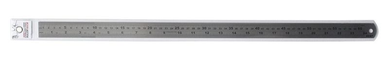STEEL RULER KENT 60CM IMPERIAL & METRIC