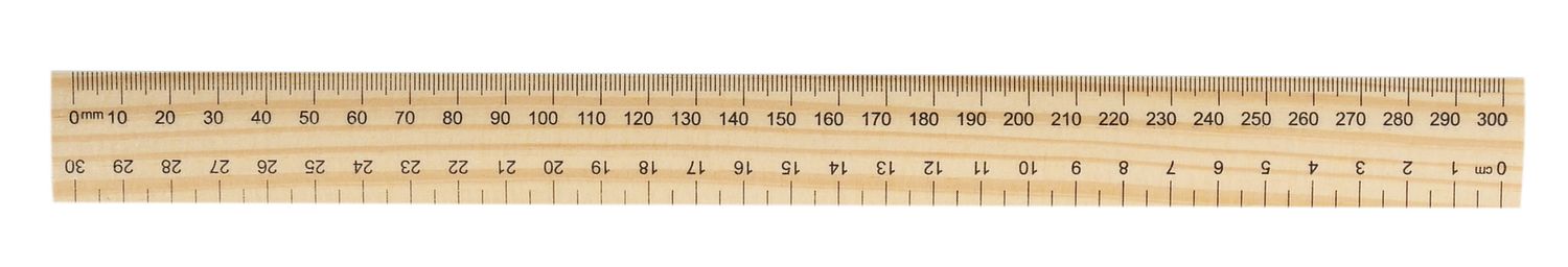 RULER GNS 30CM WOODEN PK50