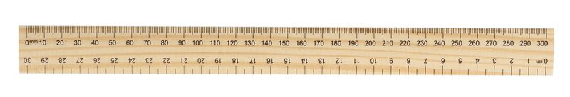 RULER GNS 30CM WOODEN PK50
