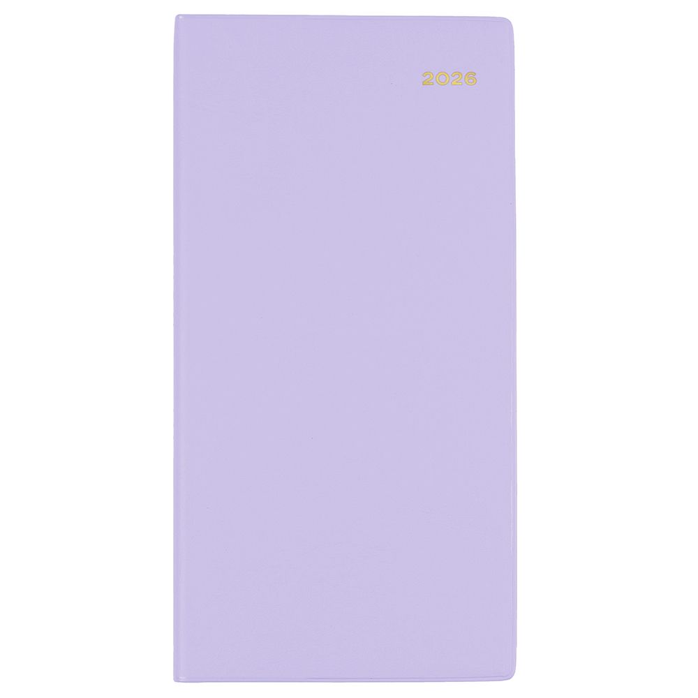 DIARY 2026 COLLINS BELMONT B6/7 377P.V55 PVC SLIM WTV PORT LILAC