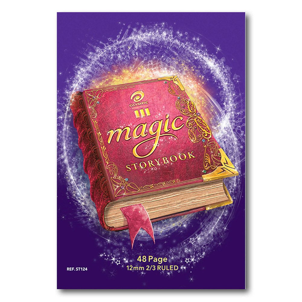 STORY BOOK OLYMPIC A4 1/3 PLAIN 2/3 12MM RULED 48PG