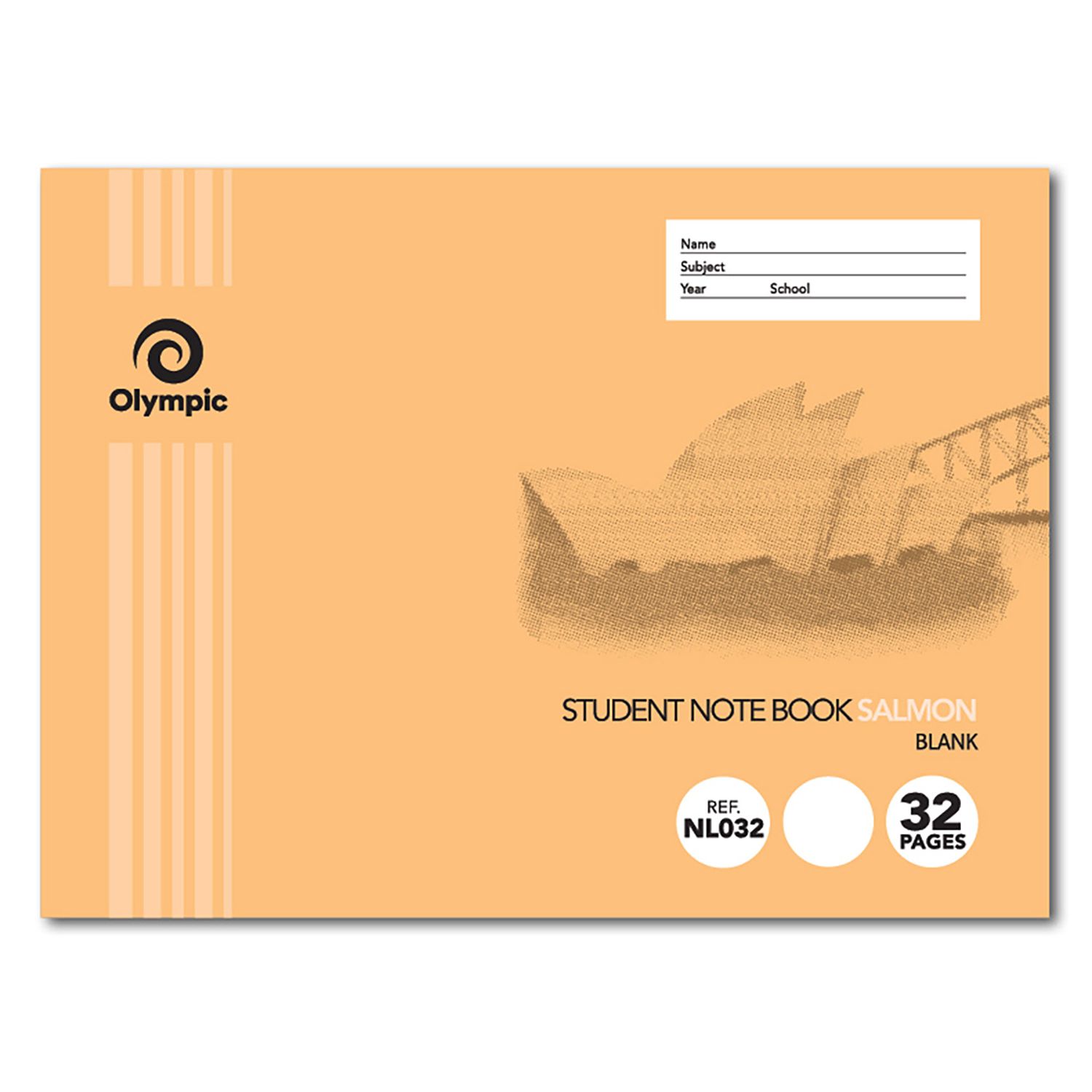 EXERCISE BK OLYMPIC NSW STUDENT BK 175X240 32PG SALMON