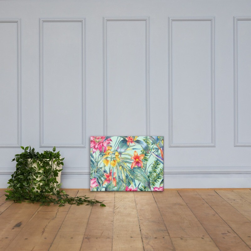 Watercolor floral illustration - Canvas print