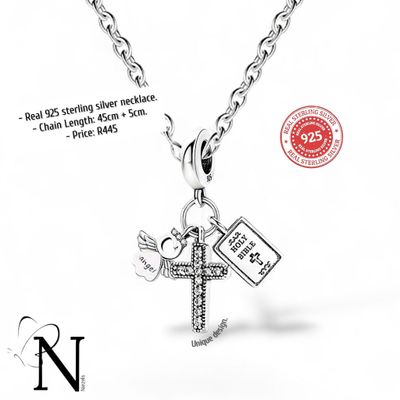 Real 925 sterling silver necklace. Real 925 sterling silver necklace.