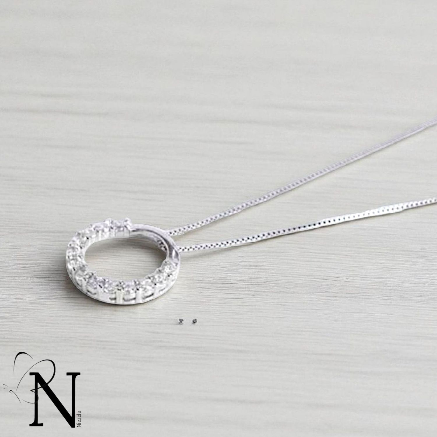 Real 925 sterling silver necklace .