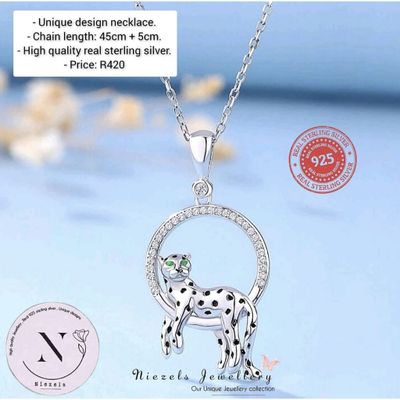 Real 925 sterling silver necklace- Unique design. Real 925 sterling silver necklace- Unique design.