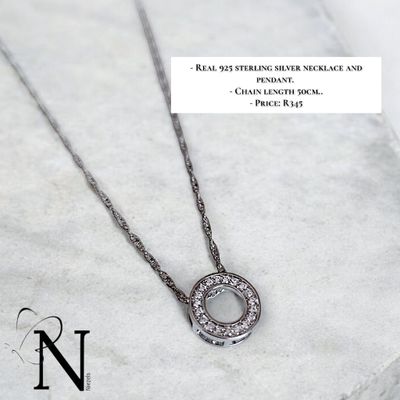 Real 925 sterling silver necklace.