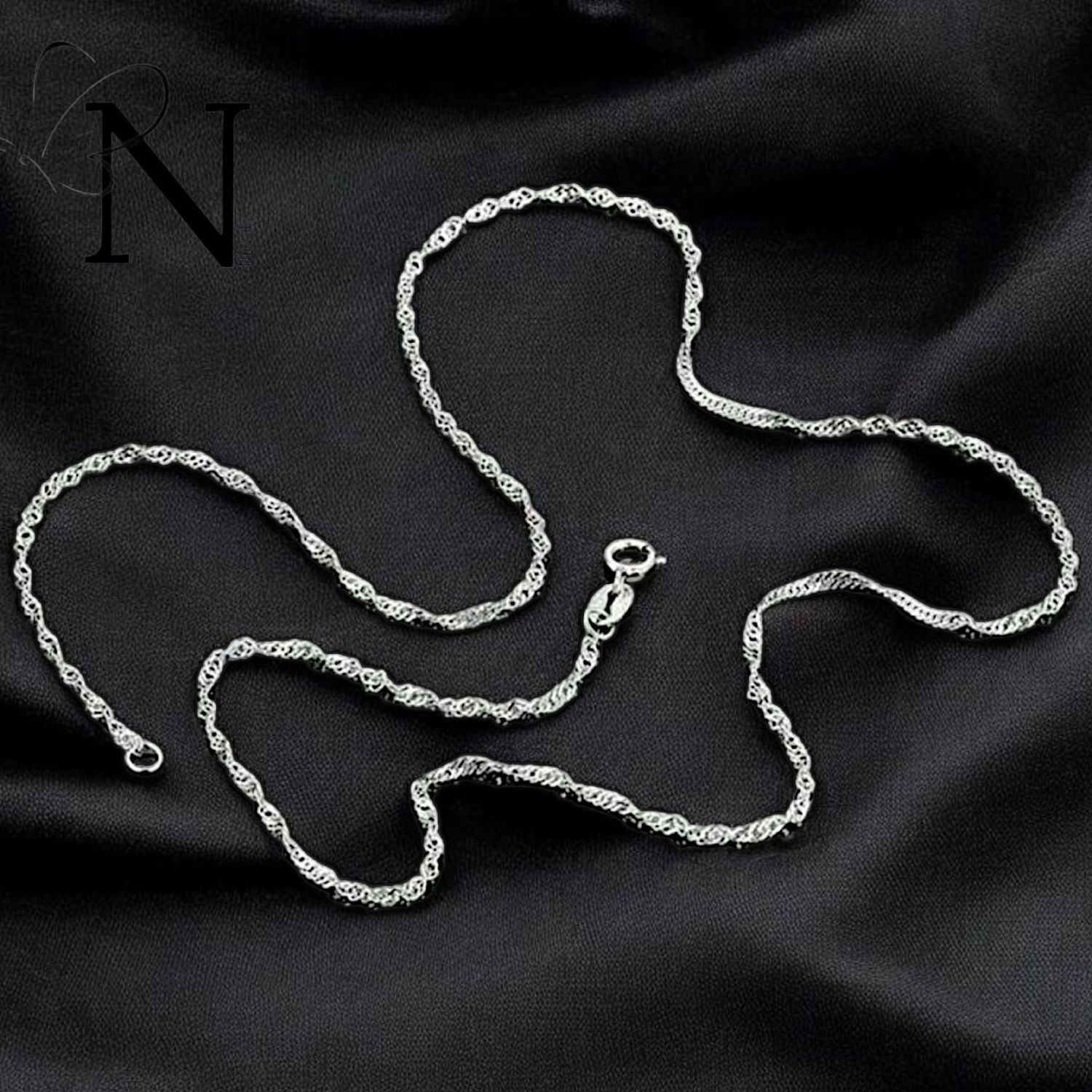 Real 925 sterling silver chain- 55cm.